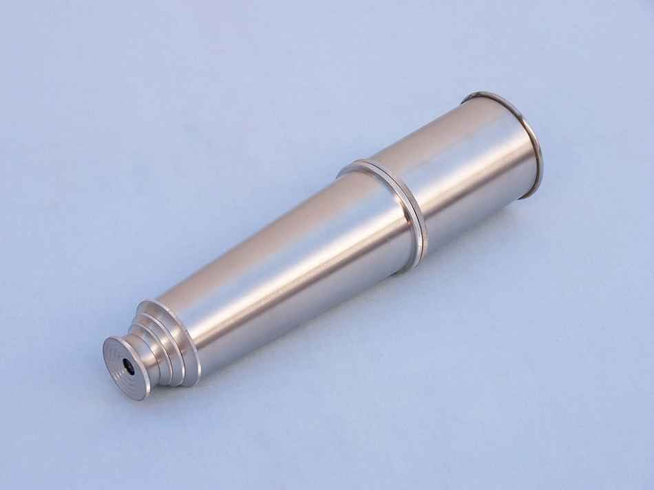 Deluxe Class Hampton Collection Brushed Nickel Spyglass 36"" with Rosewood Box