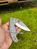 Hand - Engraved Pocket Knife With Leather Pouch - PhishStones Products