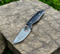 Hand - Forged Damascus Steel Tactical Knife – Full Tang Hunting & Survival Blade with Ergonomic Handle - PhishStones Products