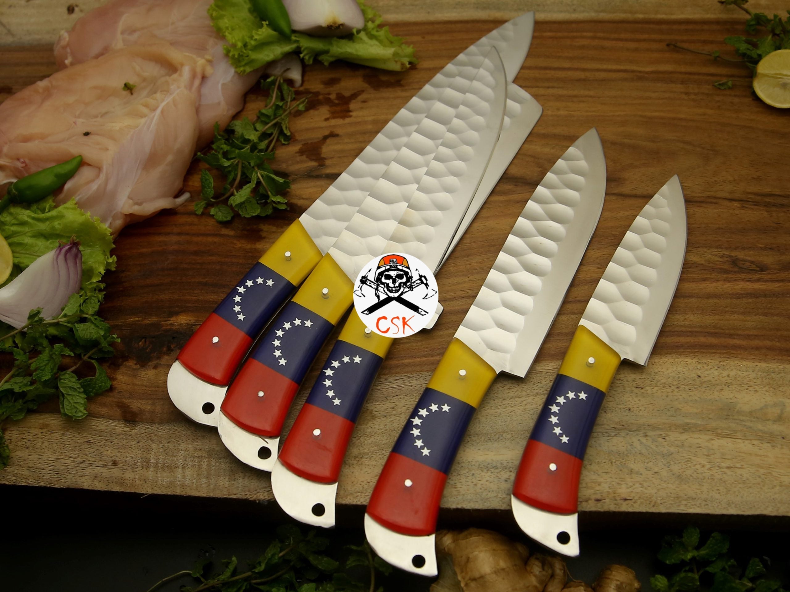 Hand Forged Flag Inspired Knives - PhishStones Products