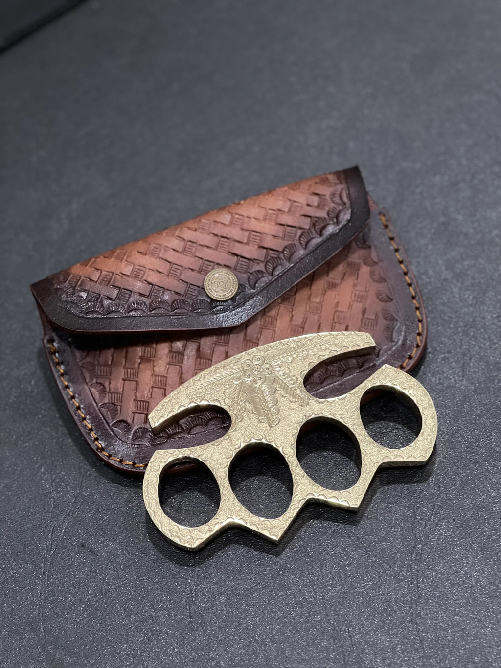 Handmade Brass Engraved Knuckle - PhishStones Products
