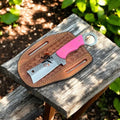 Handmade Bull Cutter Knife – 8" Rasp Tool Steel Blade - PhishStones Products
