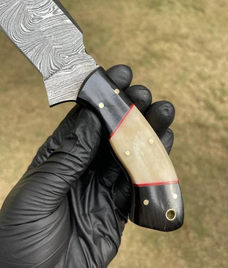 Handmade Damascus Steel Hunting Knife - PhishStones Products