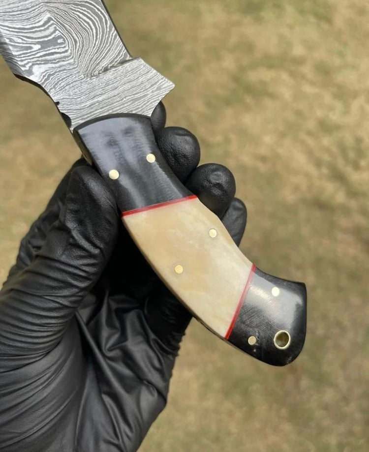 Handmade Damascus Steel Hunting Knife - PhishStones Products