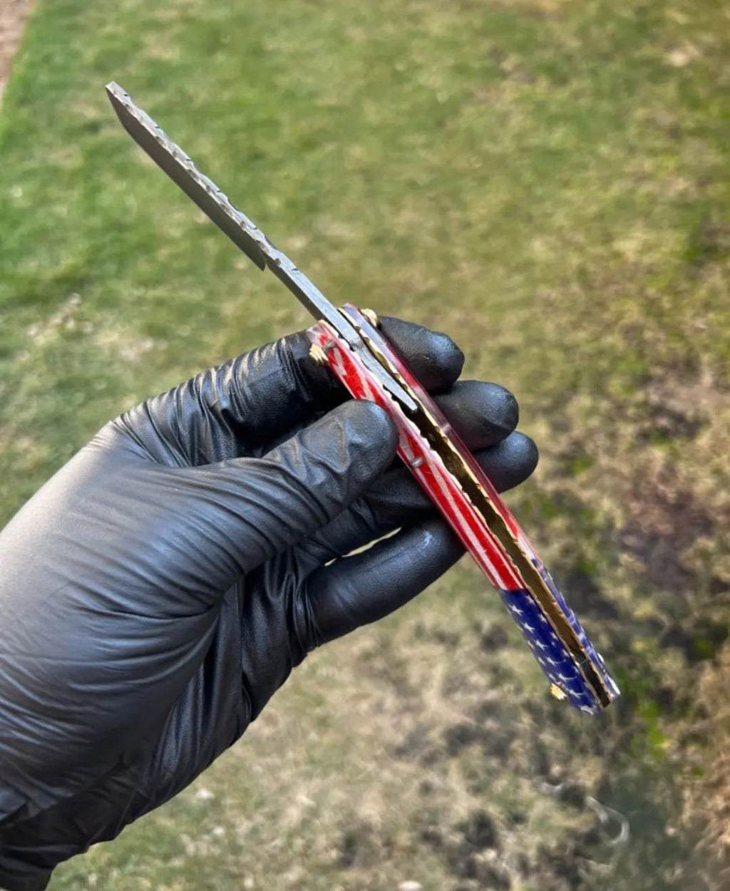 Handmade Damascus Steel Razor With Leather Sheath - PhishStones Products