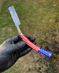 Handmade Damascus Steel Razor With Leather Sheath - PhishStones Products