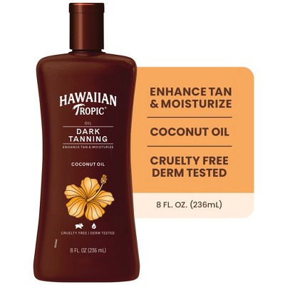 Hawaiian Tropic Dark Tanning Oil 8oz - Imperfect Container - PhishStones Products