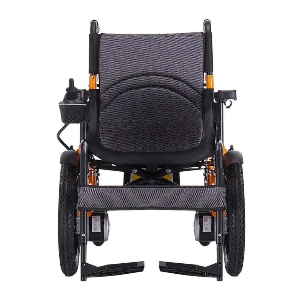 Motivo Heavy-Duty Ultralight All-Terrain Electric Airplane-Approved Foldable Wheelchair, 300LBS (SAK63147)