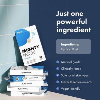 Hero Cosmetics Mighty Patch Invisible Acne Pimple Patches 39ct - New - PhishStones Products