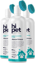 Hi Pet Dog Paw Cleaner Foam with Built - in Paw Scrubber Brush, Paw Cleaner for Dogs and Cats, Cat and Dog Paw Moisturizer, Effortless and Easy - to - Use Bottle Design Dog Feet Cleaner (Pack of 3) - PhishStones Products