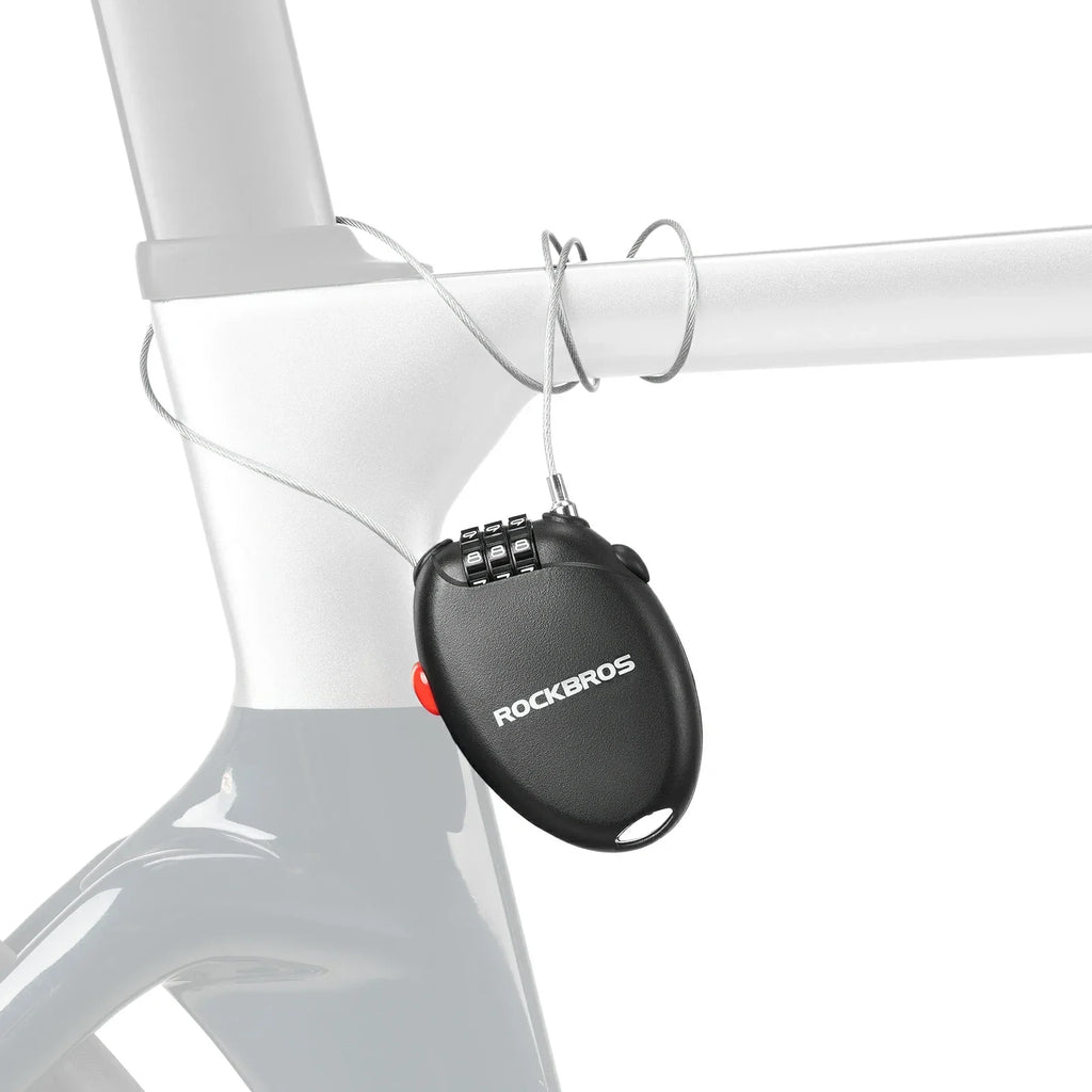 High Security Helmet Lock 60cm Steel Cable Combination Bike Lock
