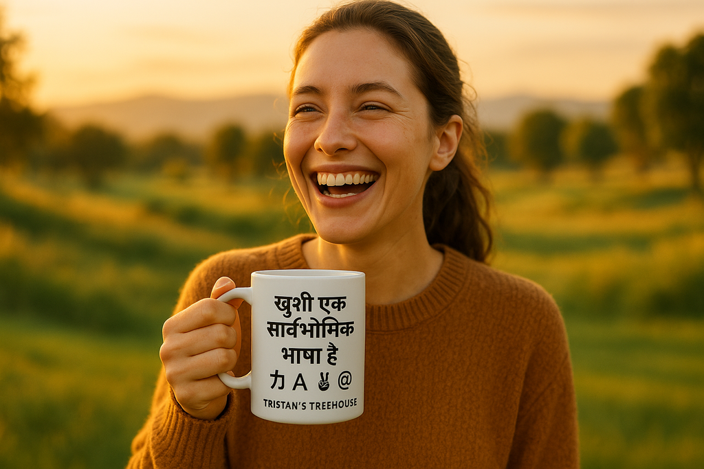 Joy is a Universal Language – Mug