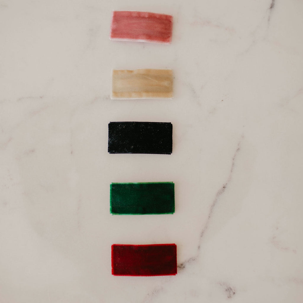 Holly Set - Velvet Hair Clips - PhishStones Products