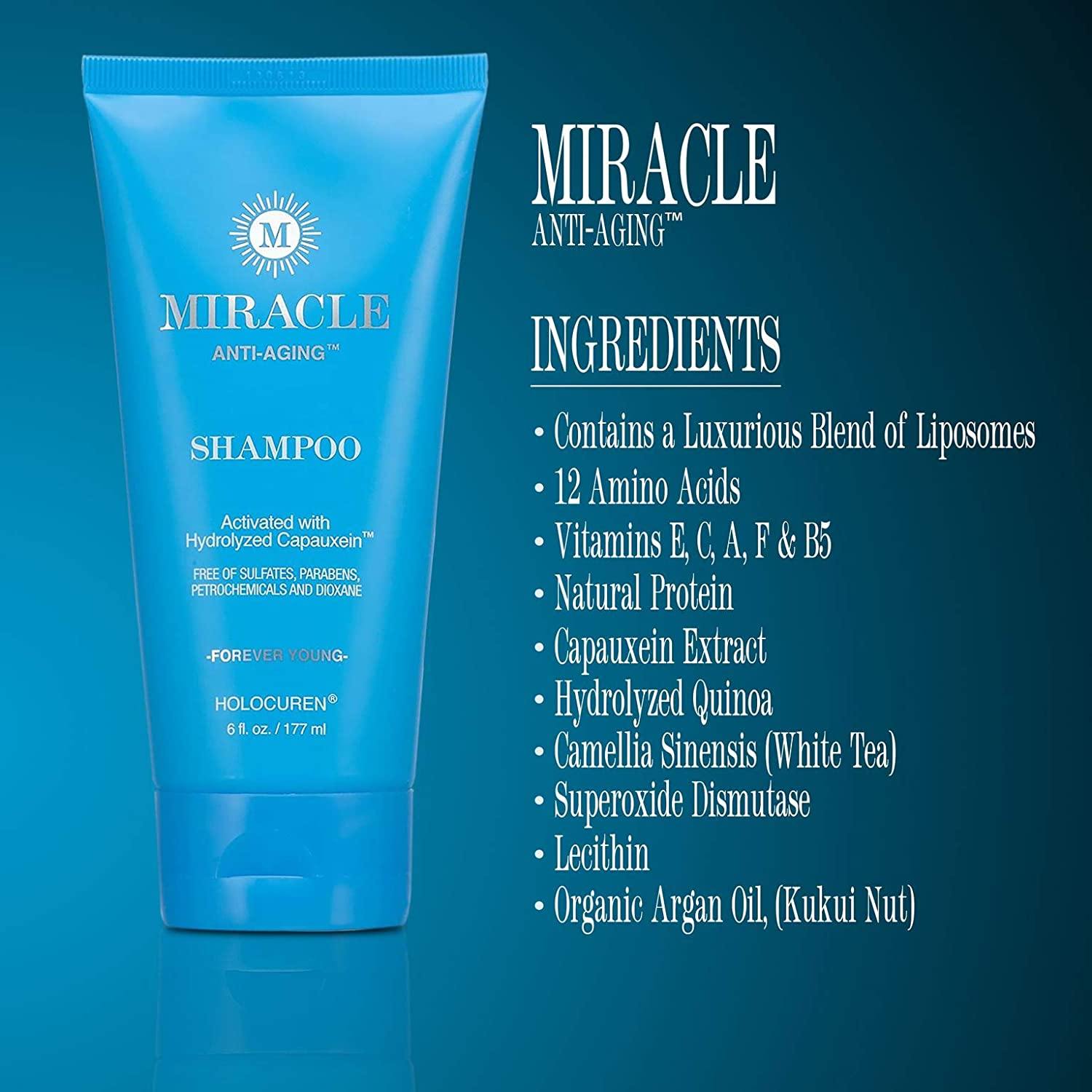 Holocuren Miracle Anti - Aging Shampoo – Hair & Follicle Therapy, 6 oz - PhishStones Products