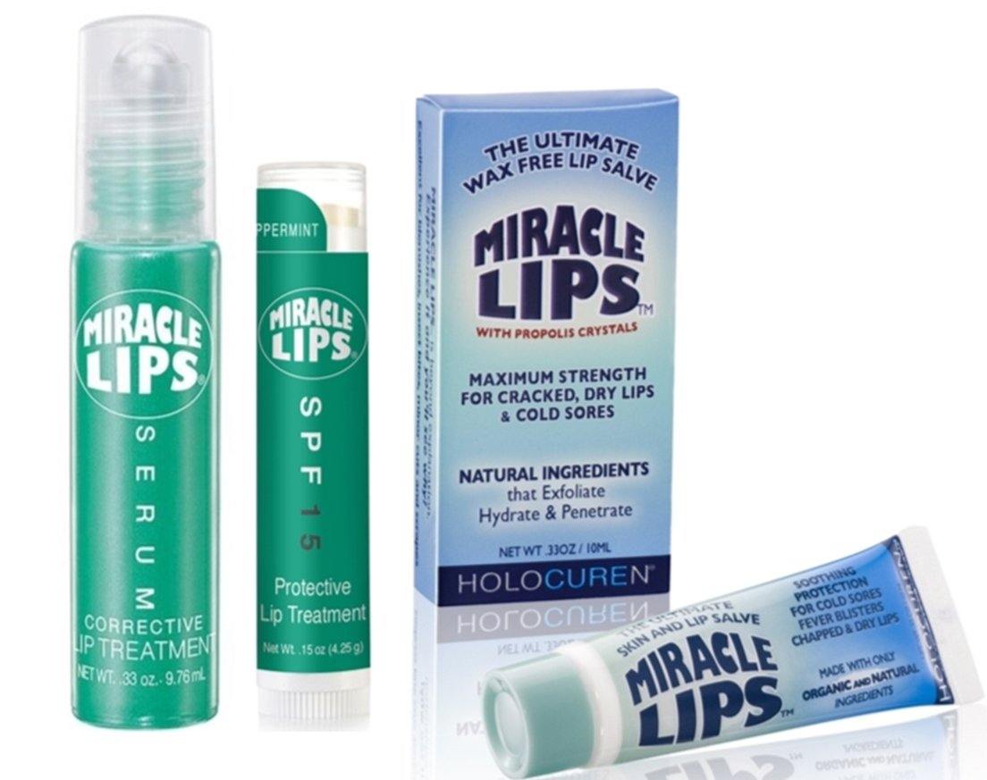 Holocuren Miracle Lips 3 - Pack – Salve, Serum & SPF 15 Protect - PhishStones Products