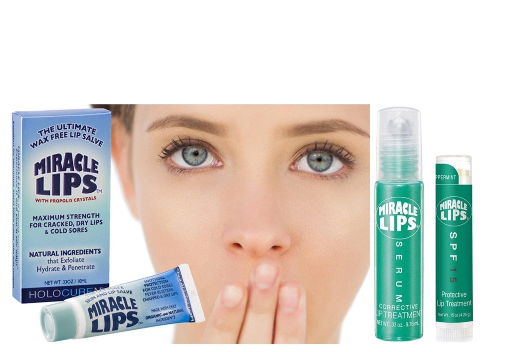 Holocuren Miracle Lips 3 - Pack – Salve, Serum & SPF 15 Protect - PhishStones Products
