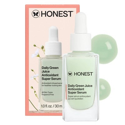Honest Beauty Daily Green Juice Antioxidant Super Serum 1 fl oz - New - PhishStones Products