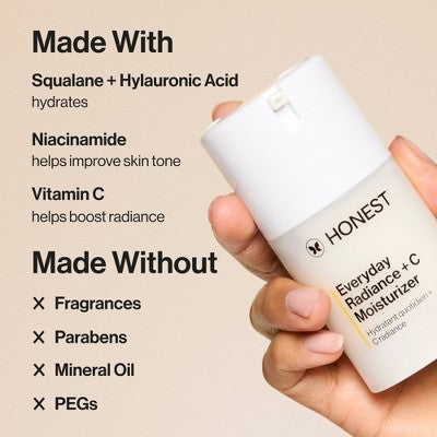 Honest Beauty Everyday Radiance + C Moisturizer with Vitamin C 1.7 fl oz - Imperfect Box - PhishStones Products