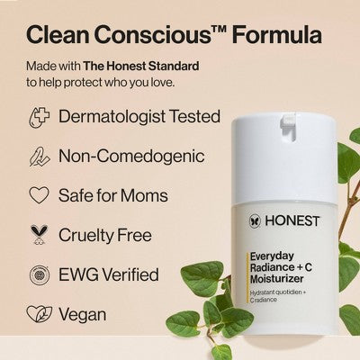Honest Beauty Everyday Radiance + C Moisturizer with Vitamin C 1.7 fl oz - Imperfect Box - PhishStones Products
