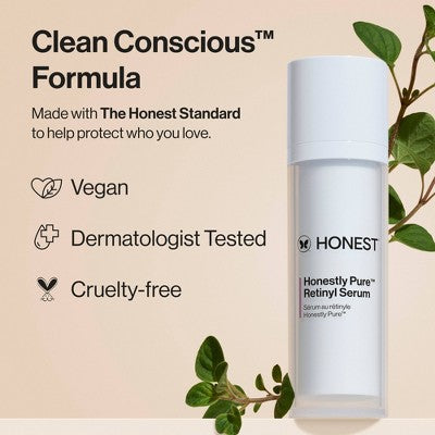 Honest Beauty Honestly Pure Retinyl Serum with Retinyl Linoleate 1.0 fl oz - New - PhishStones Products