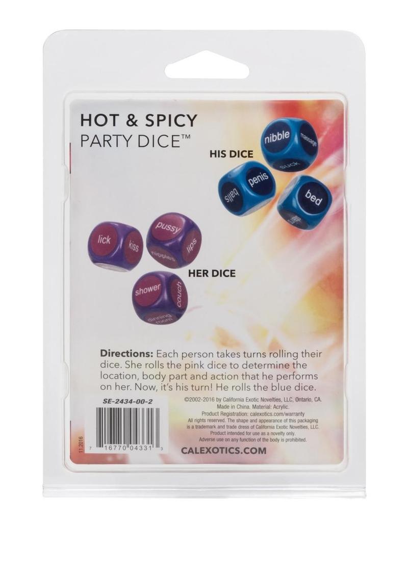 Hot and Spicy Party Dice - PhishStones Products