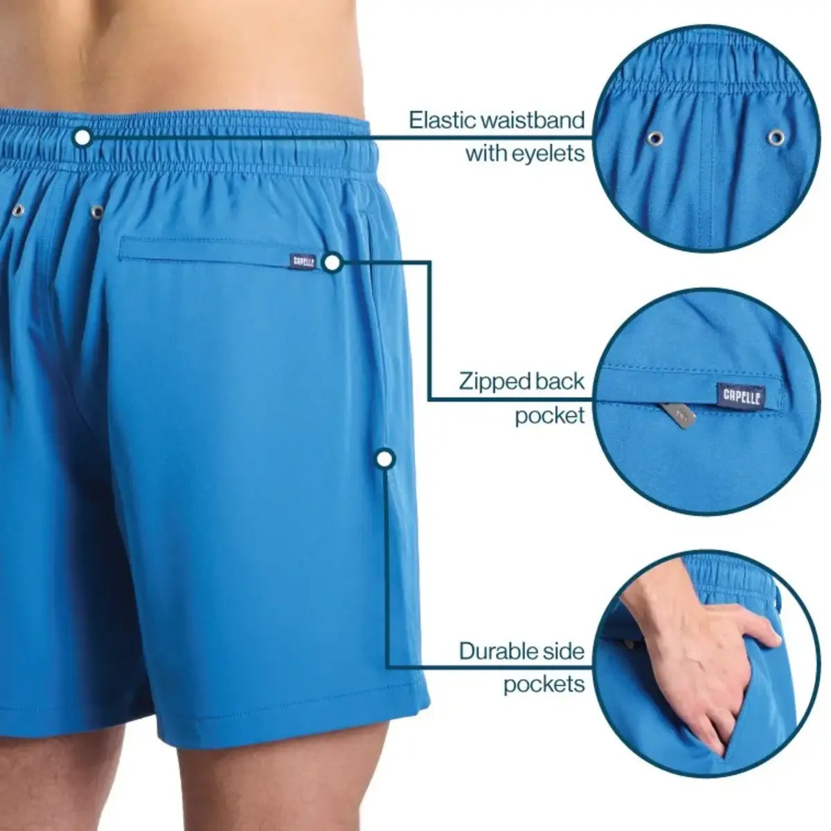 Men’s Premium Compression-Lined Hybrid Shorts – True Yellow