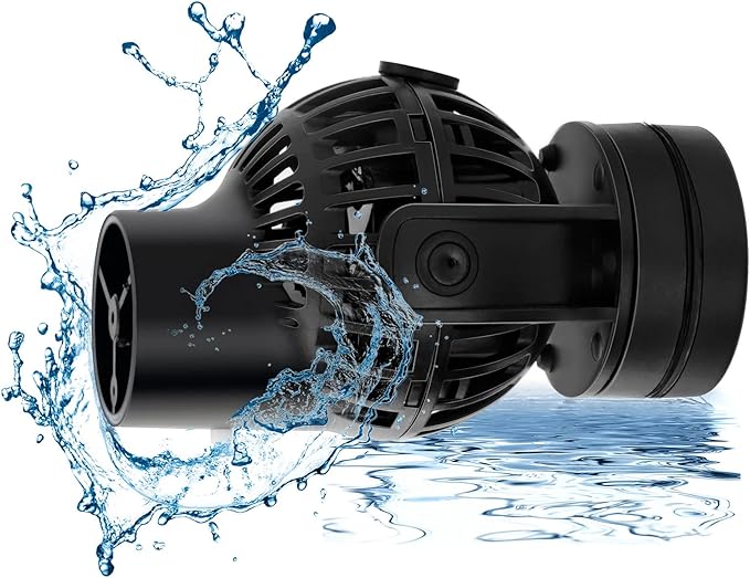 hygger Aquarium Wave Maker Circulation Pump, 1320 GPH Ultra - silence Fish Tank Powerhead with Strong Magnet Suction Base for Freshwater or Saltwater Fish Tank, 360° Rotating Submersible Water Pump - PhishStones Products