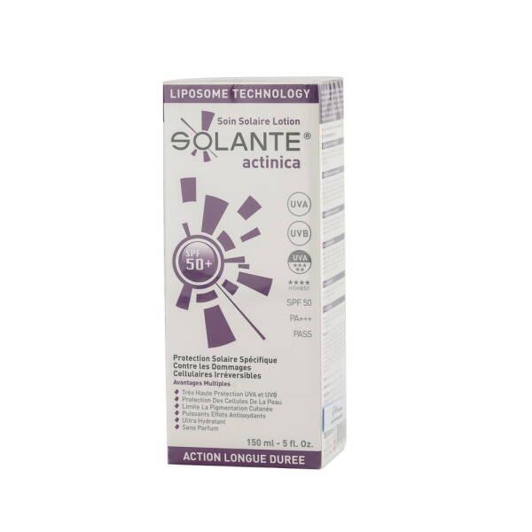 Solante Actinica Sun Care Lotion SPF50+ - Hypoallergenic & Water-Resistant UVA/UVB Protection