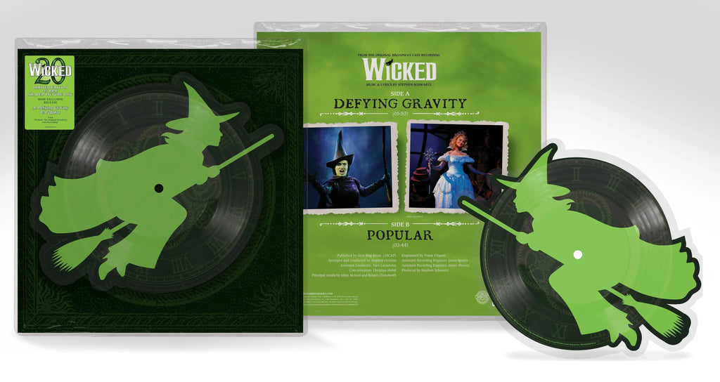 Idina Menzel, Kristin Chenoweth - Defying Gravity (From Wicked) (Indie Exclusive, 45 RPM) (7" Picture Disc Vinyl) - PhishStones Products