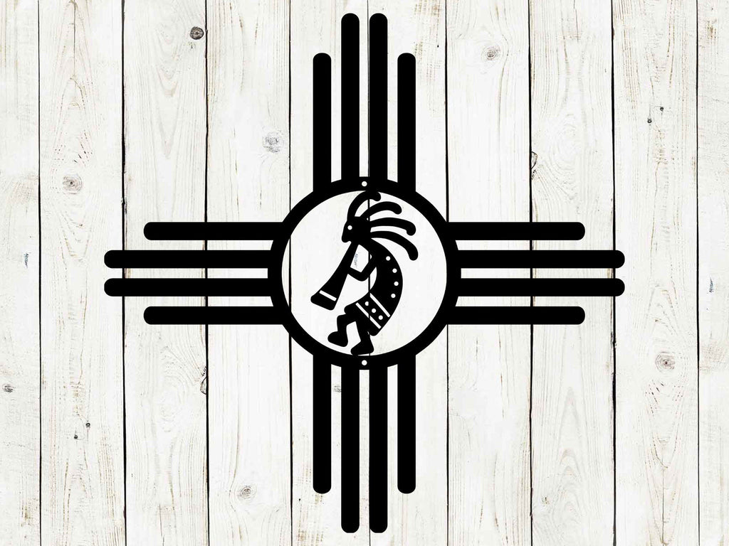 Zia Sun Kokopelli Metal Sign | Southwest Outdoor Decor
