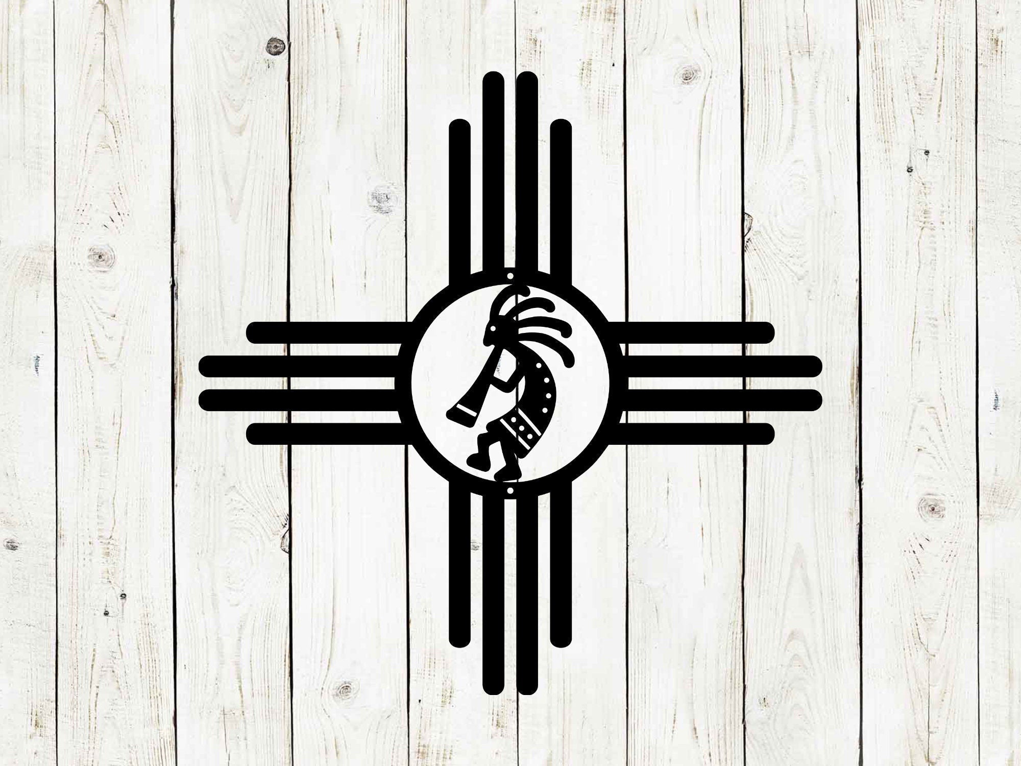 Zia Sun Kokopelli Metal Sign | Southwest Outdoor Decor
