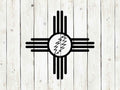 Zia Sun Lightning Metal Sign | Southwest Wall Decor