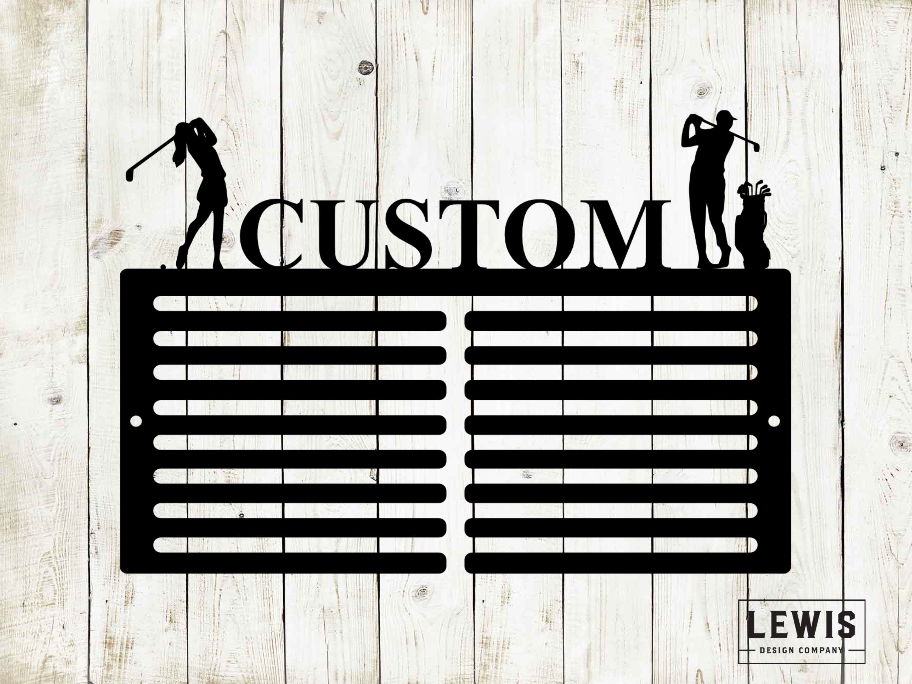 Custom Golf Scorecard Display | Personalized Metal Golf Decor