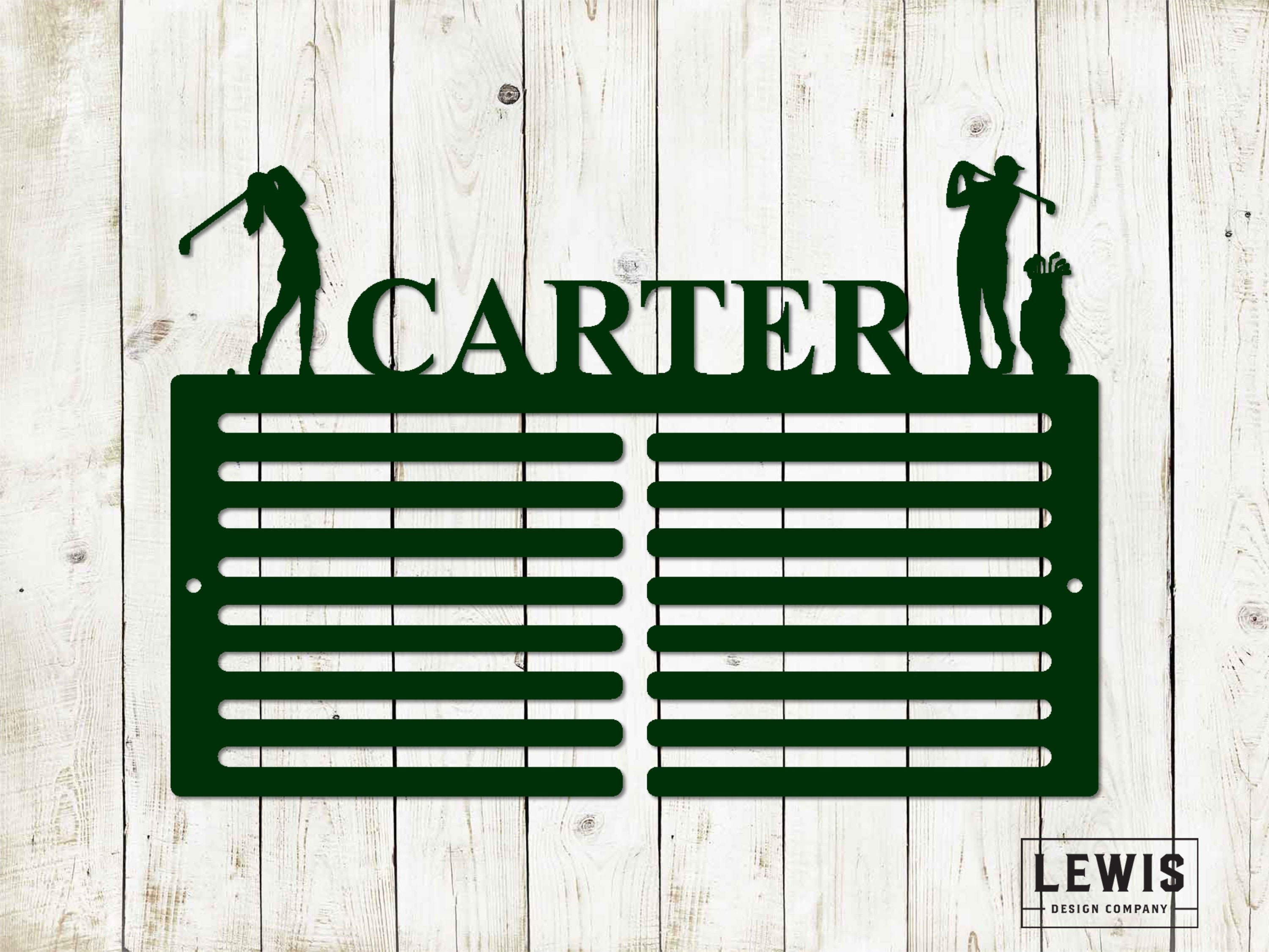 Custom Golf Scorecard Display | Personalized Metal Golf Decor