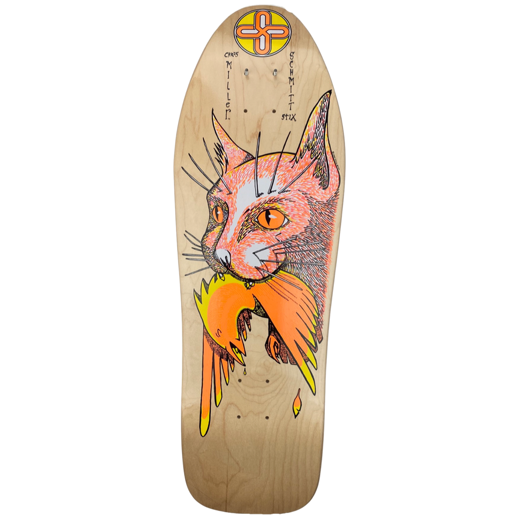 Schmitt Stix Chris Miller Bird In Mouth 10" Skateboard Deck