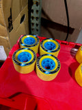 Hawgs Mini Zombie Floor Model Wheels 70mm 82a - Yellow (Set of 4)