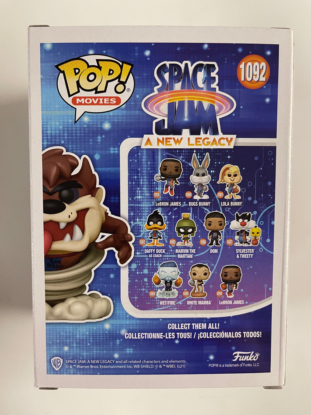 Funko Pop! Movies Flocked Taz #1092 Space Jam A New Legacy Walmart Exclusive