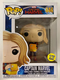 Funko Pop! Marvel Captain Marvel With Lunchbox #444 Glow In The Dark 2019 Box Dmg
