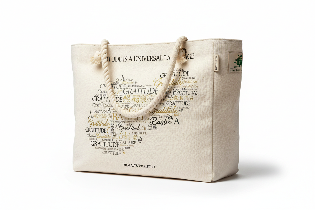 Gratitude is a Universal Language – Tote Bag