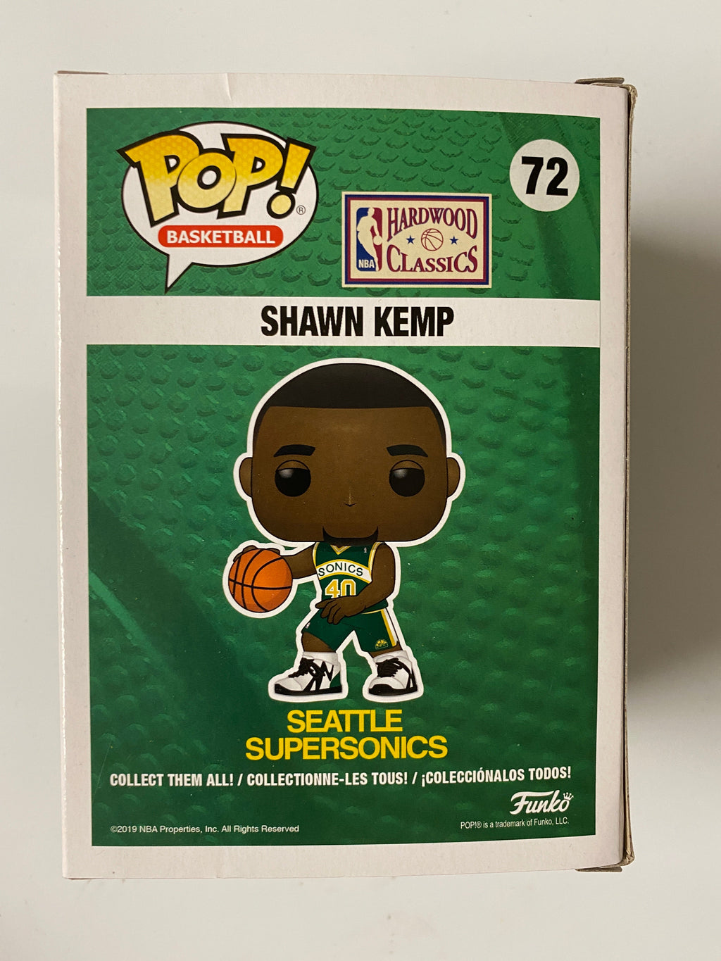 Funko Pop! NBA Shawn Kemp #72 Seattle Supersonics ECCC Shared Target Exclusive