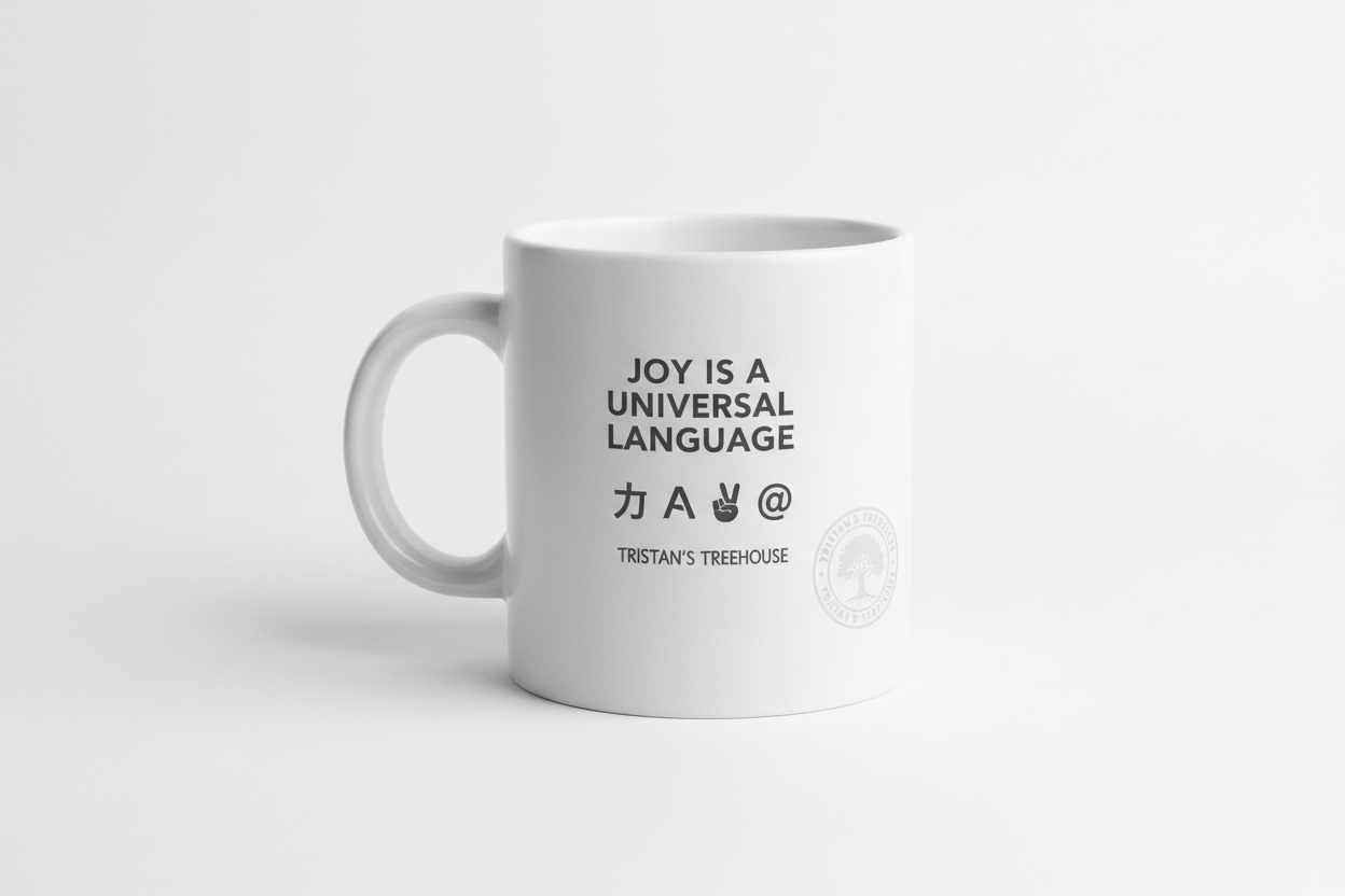 Joy is a Universal Language – Mug