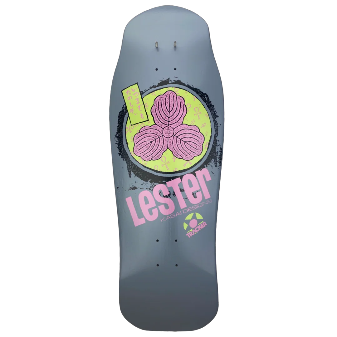 Tracker Lester Kasai Oak Leaf 10.375" Modern Concave Skateboard Deck