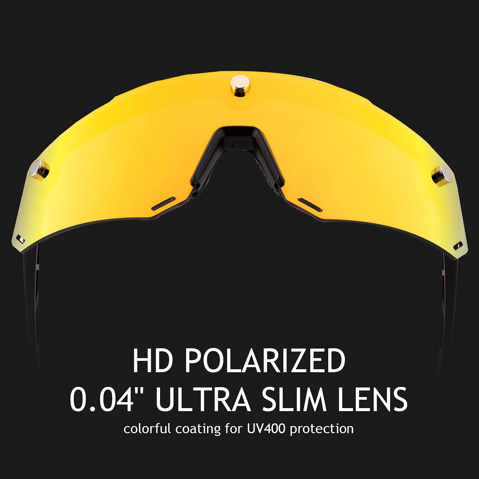 Unisex Polarized Cycling Glasses with 2 Replaceable Lenses