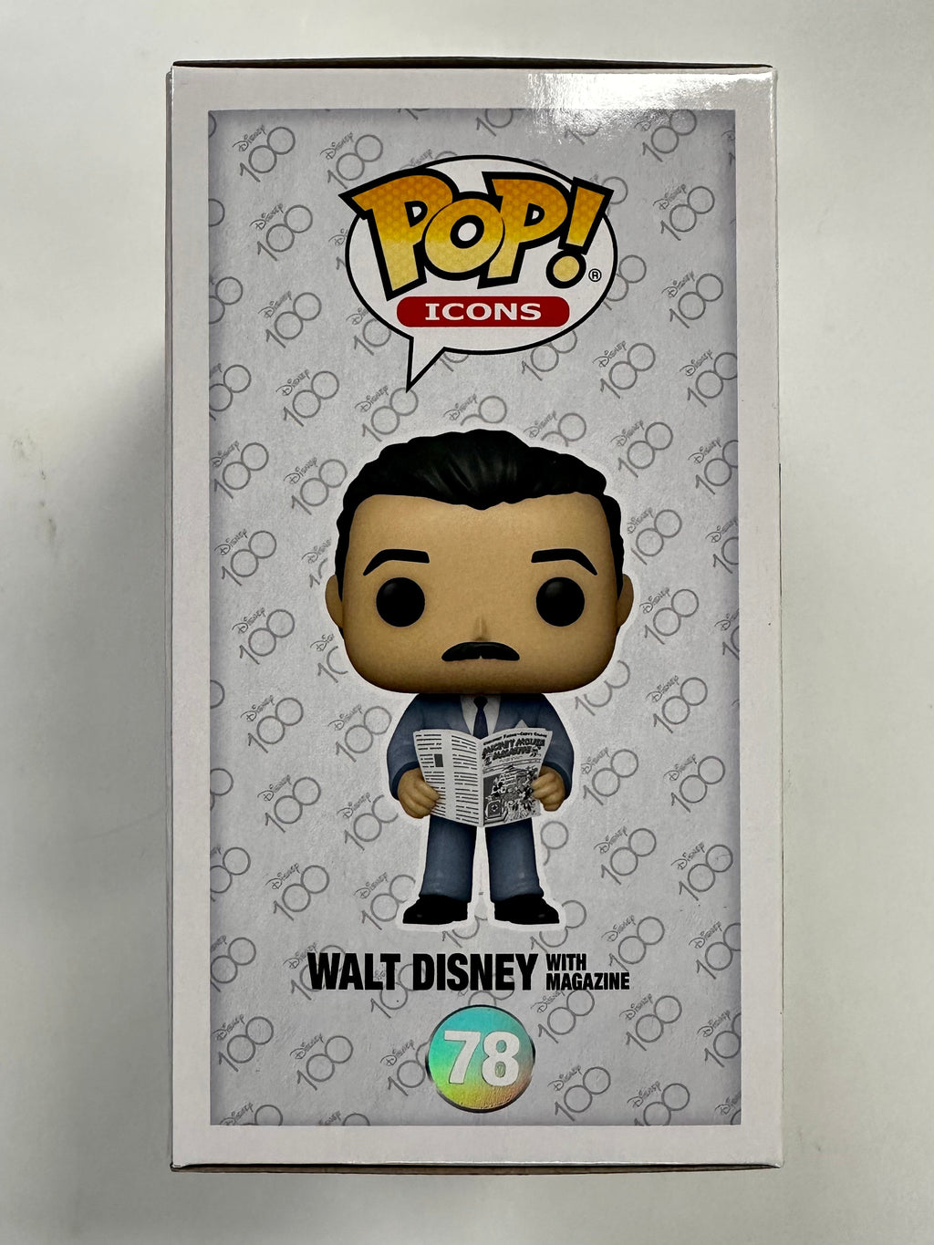 Funko Pop! Icons Walt Disney With Mickey Mouse Magazine #78 Disney 100 2023