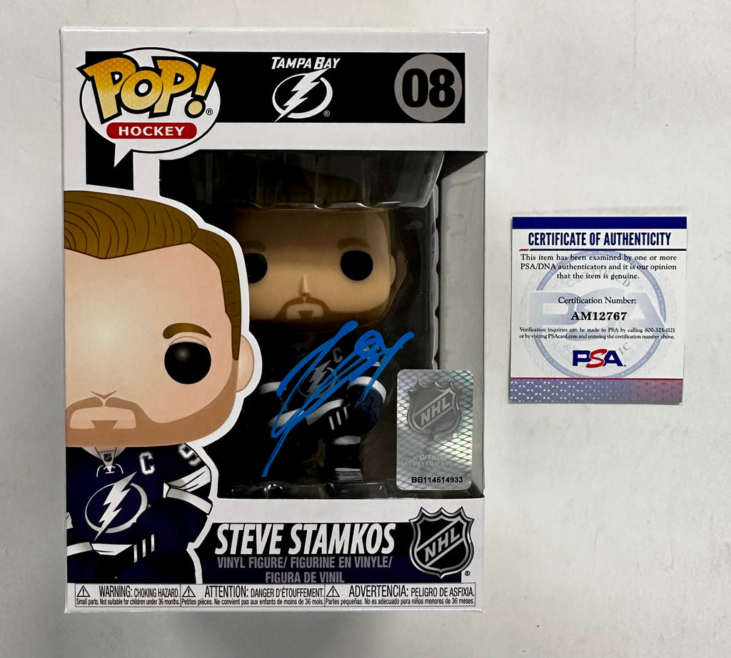 Steven Stamkos Signed NHL Tampa Bay Lightning Funko Pop! #08 With PSA/DNA COA