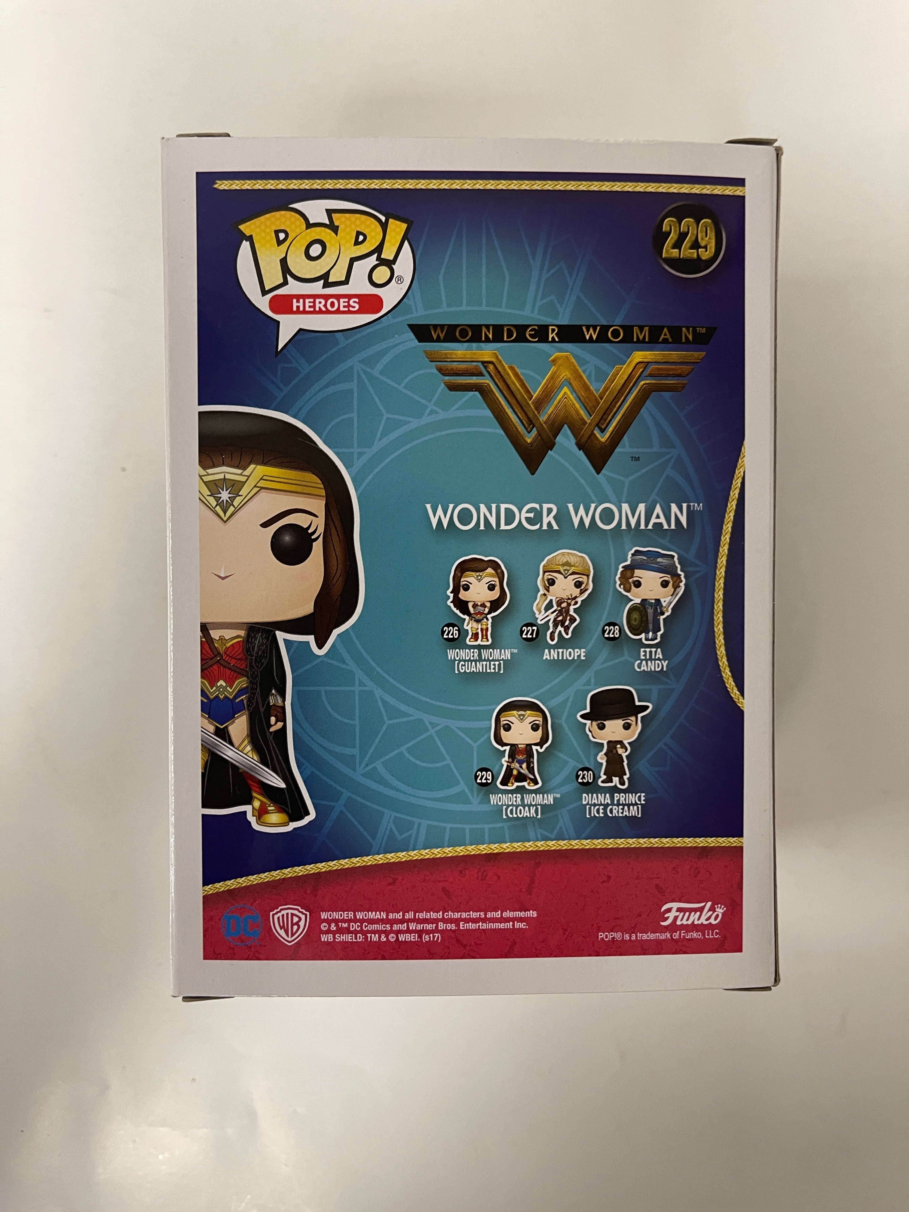 Funko Pop! Movies Wonder Woman With Cloak #229 DC Heroes 2017