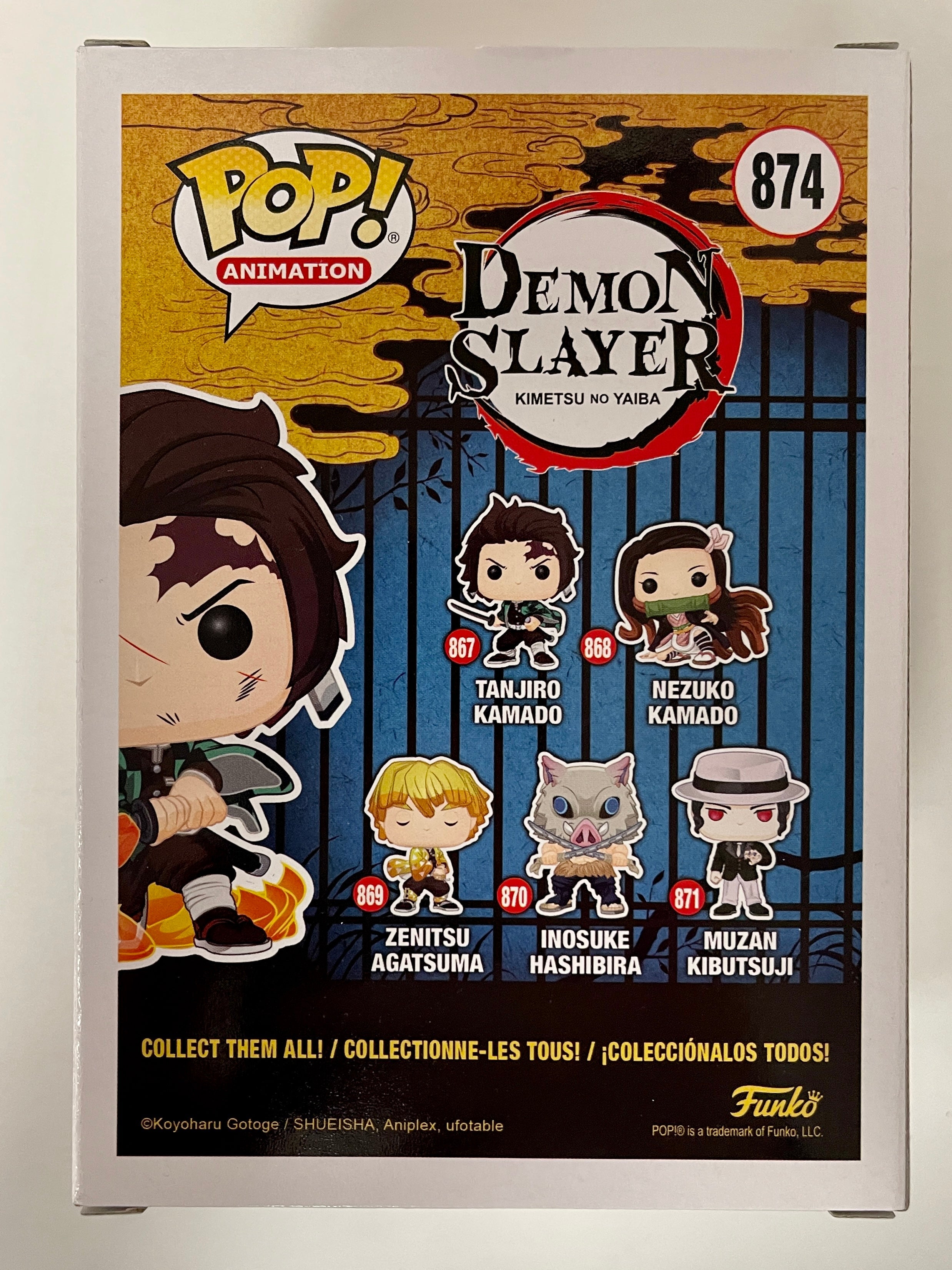 Funko Pop! Animation Tanjiro Kamado (Hinokami Kagura Dance) #874 Demon Slayer 2021 Exclusive