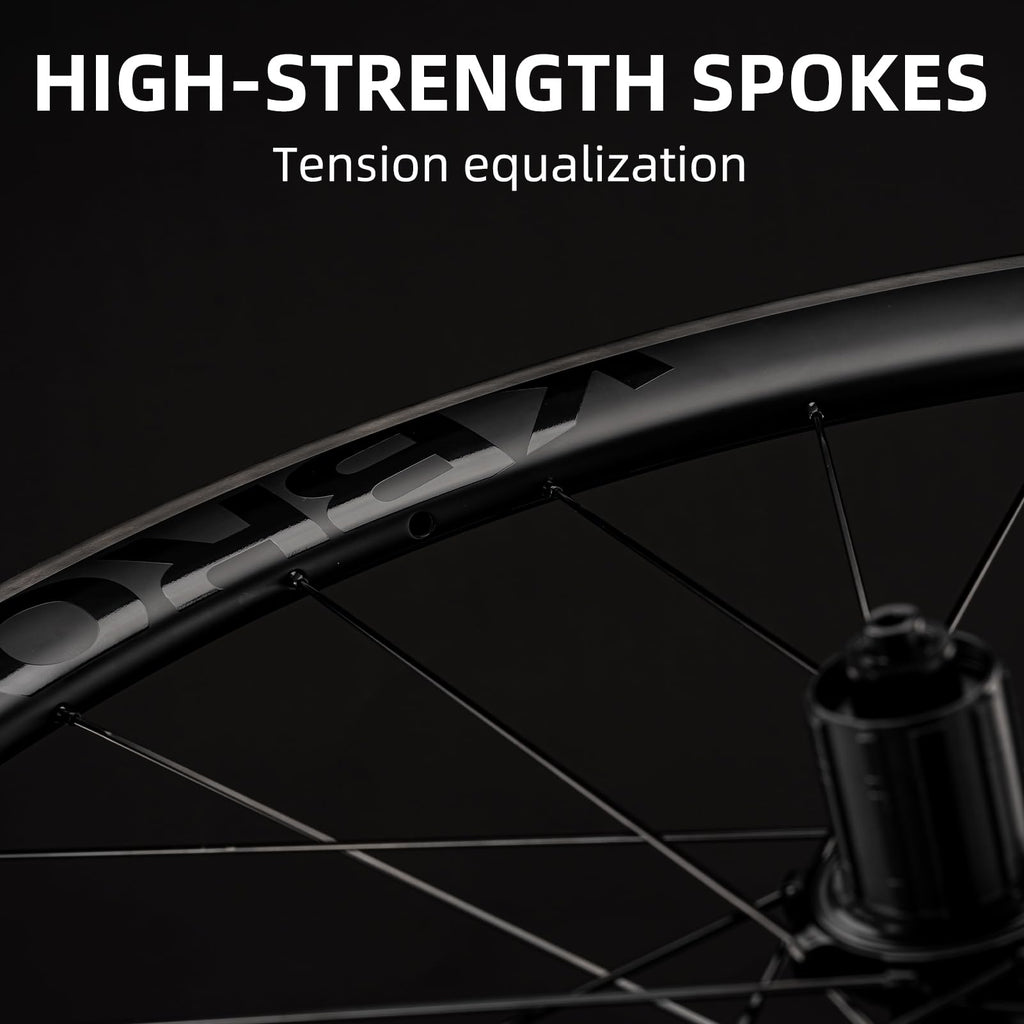 ROCKBROS 700c Carbon Fiber Disc Rim 38/50/65 mm  1.6-1.7 kg Clincher Wheelset