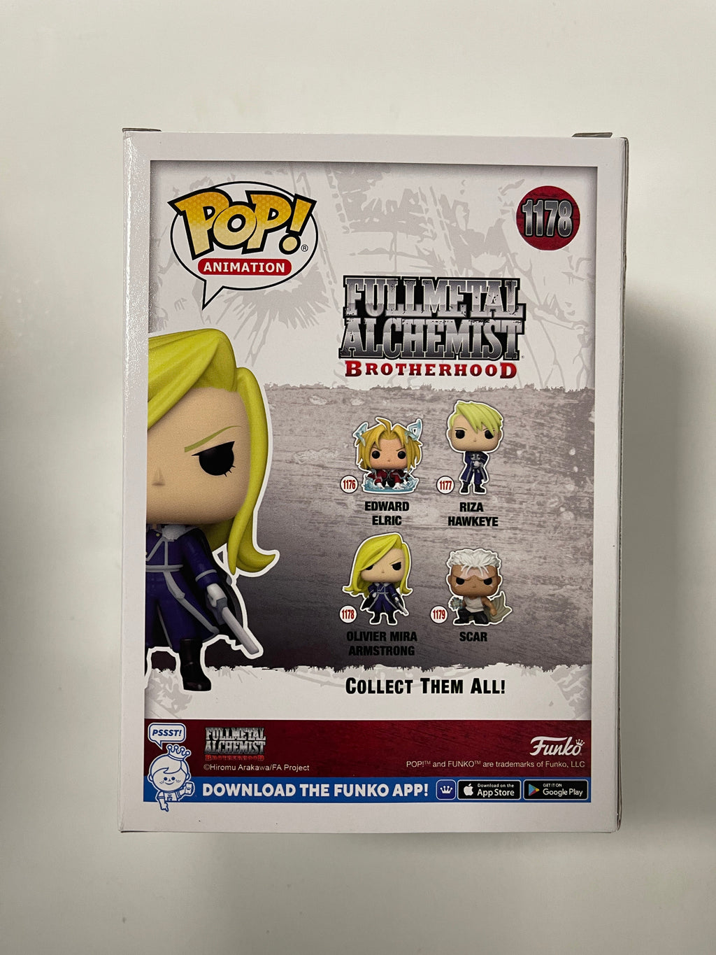 Funko Pop! Animation Oliver Mira Armstrong #1178 FullMetal Alchemist Brotherhood 2022