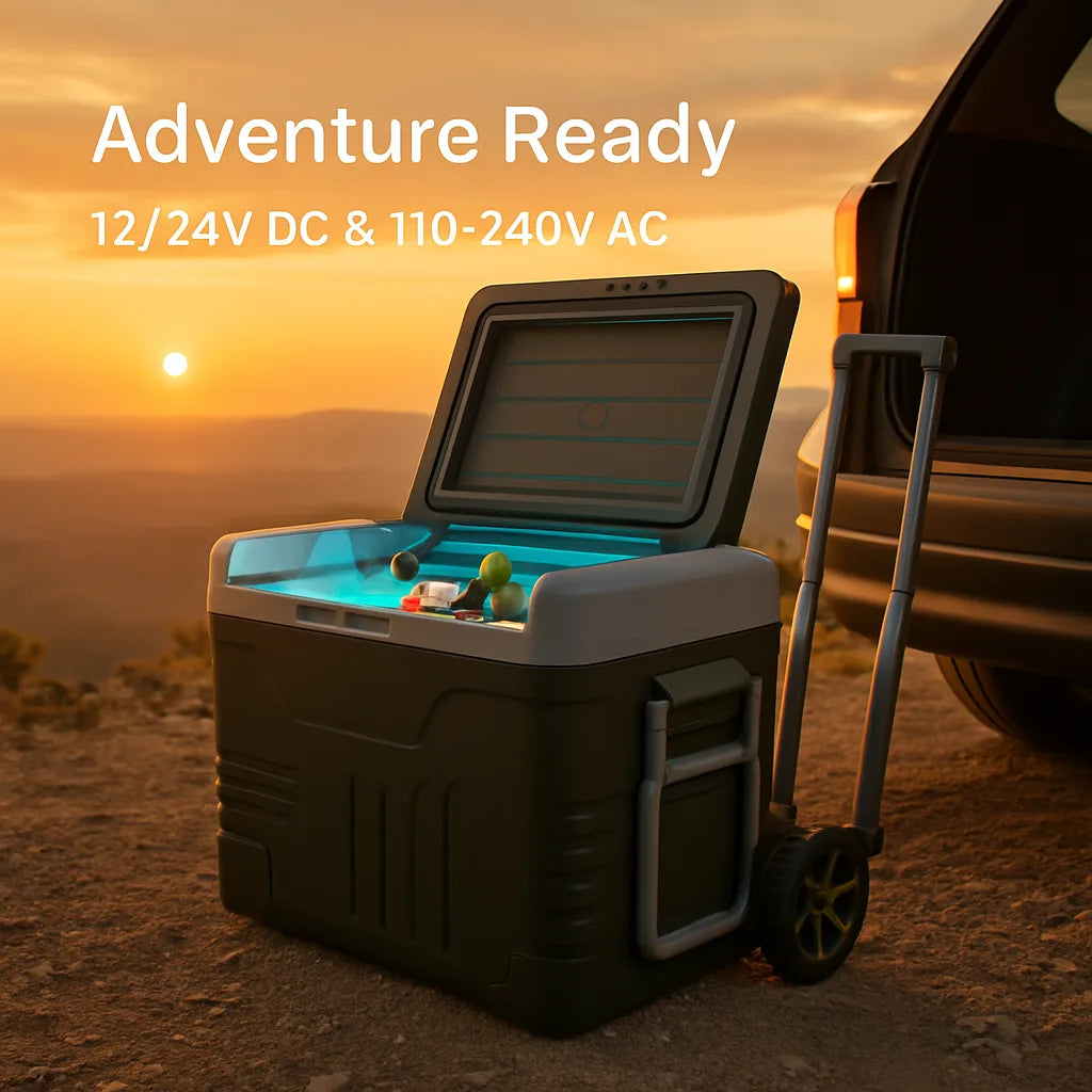 12 Volt Car Refrigerator Portable Car Fridge with Adjustable Range
